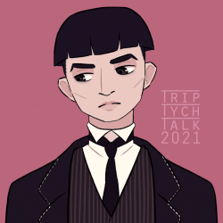 Color bust sketch of Credence from Fantastic Beasts and Where to Find Them.