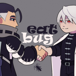 Colored chibis of Zodyl from Gachiakuta and Yomi from Gokurakugai.