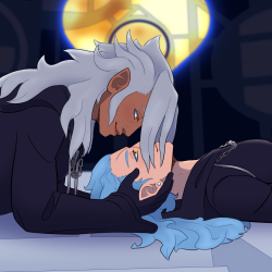 Xemnas and Saix in Addled Impasse, xemsai.